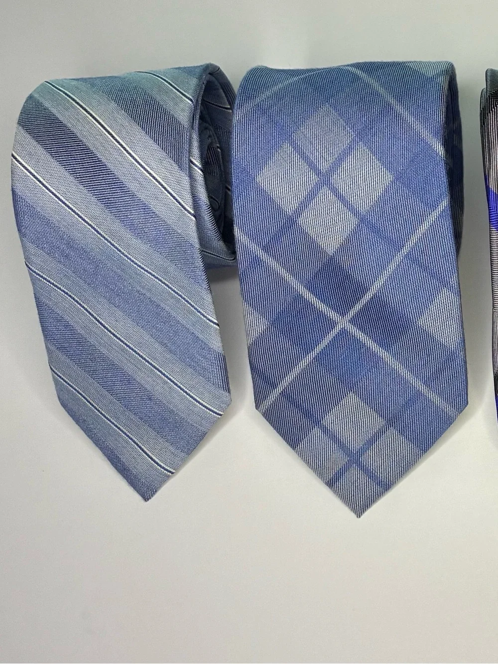 4 CALVIN KLEIN Designer Mens Neckties lot in good condition Silk & Silk blend